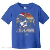 Brazilian Mma Jiu Jitsu Jitsusaurus Dinosaurs Christmas Gift Toddler T-Shirt thumb 0
