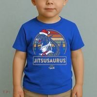 Brazilian Mma Jiu Jitsu Jitsusaurus Dinosaurs Christmas Gift Toddler T-Shirt thumb 2