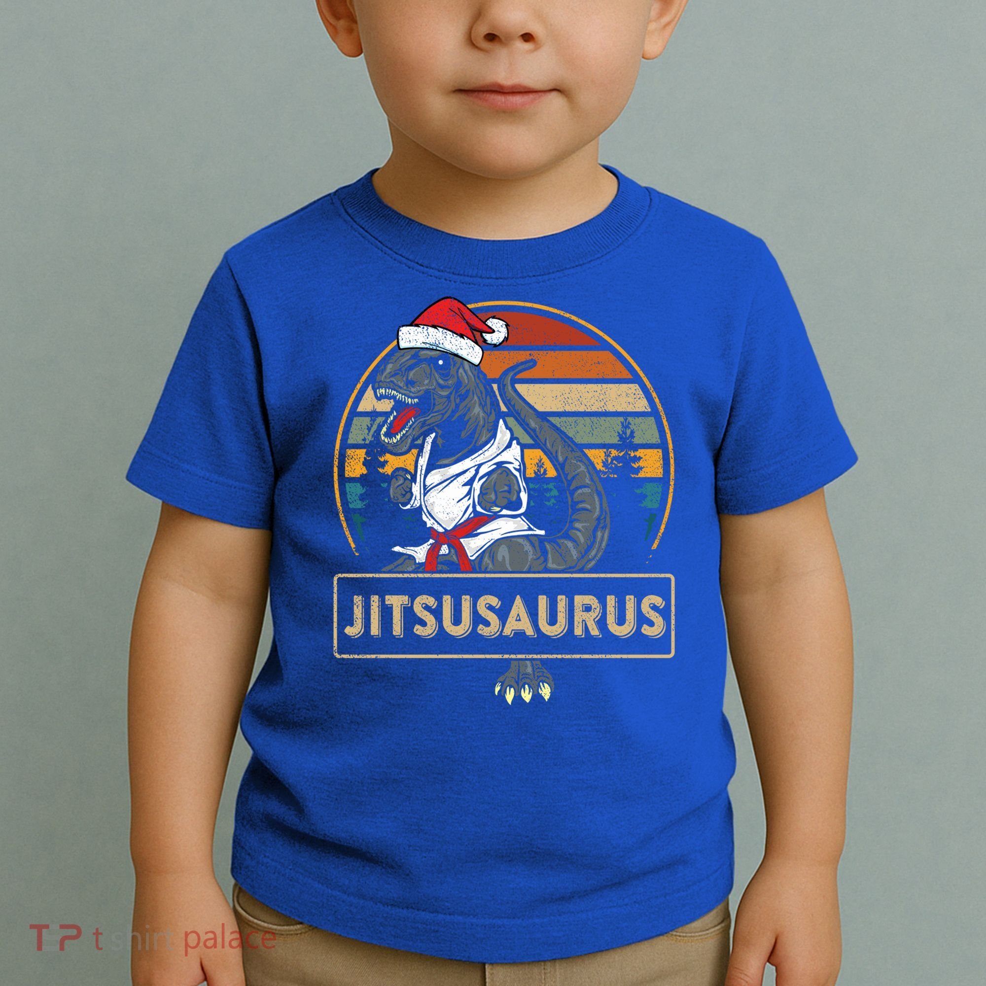 Brazilian Mma Jiu Jitsu Jitsusaurus Dinosaurs Christmas Gift Toddler T-Shirt