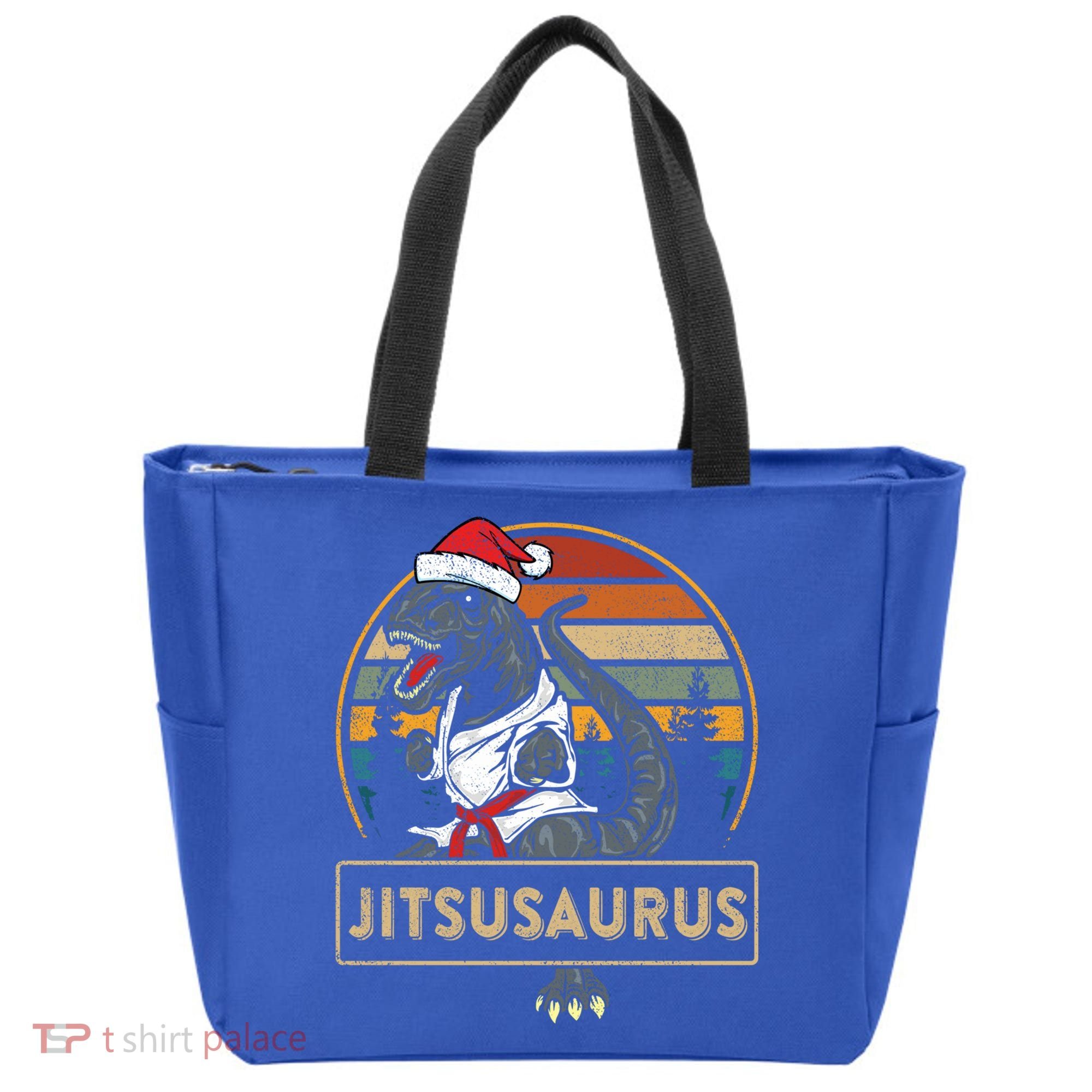 Brazilian Mma Jiu Jitsu Jitsusaurus Dinosaurs Christmas Gift Tote Bag