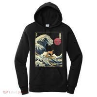 Belgian Malinois Japanese Kanagawa Wave Funny Surf Dog Women's Hoodie thumb 0
