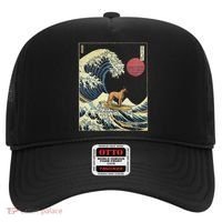 Belgian Malinois Japanese Kanagawa Wave Funny Surf Dog Hat thumb 0