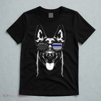 Belgian Malinois K9 Unit Thin Blue Line Flag Police Gift T-Shirt thumb 5