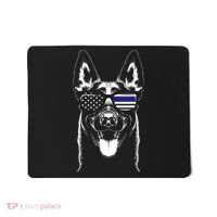 Belgian Malinois K9 Unit Thin Blue Line Flag Police Gift Mousepad thumb 0