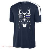 Belgian Malinois K9 Unit Thin Blue Line Flag Police Gift Sport-Tek Competitor United Soccer Jersey thumb 2