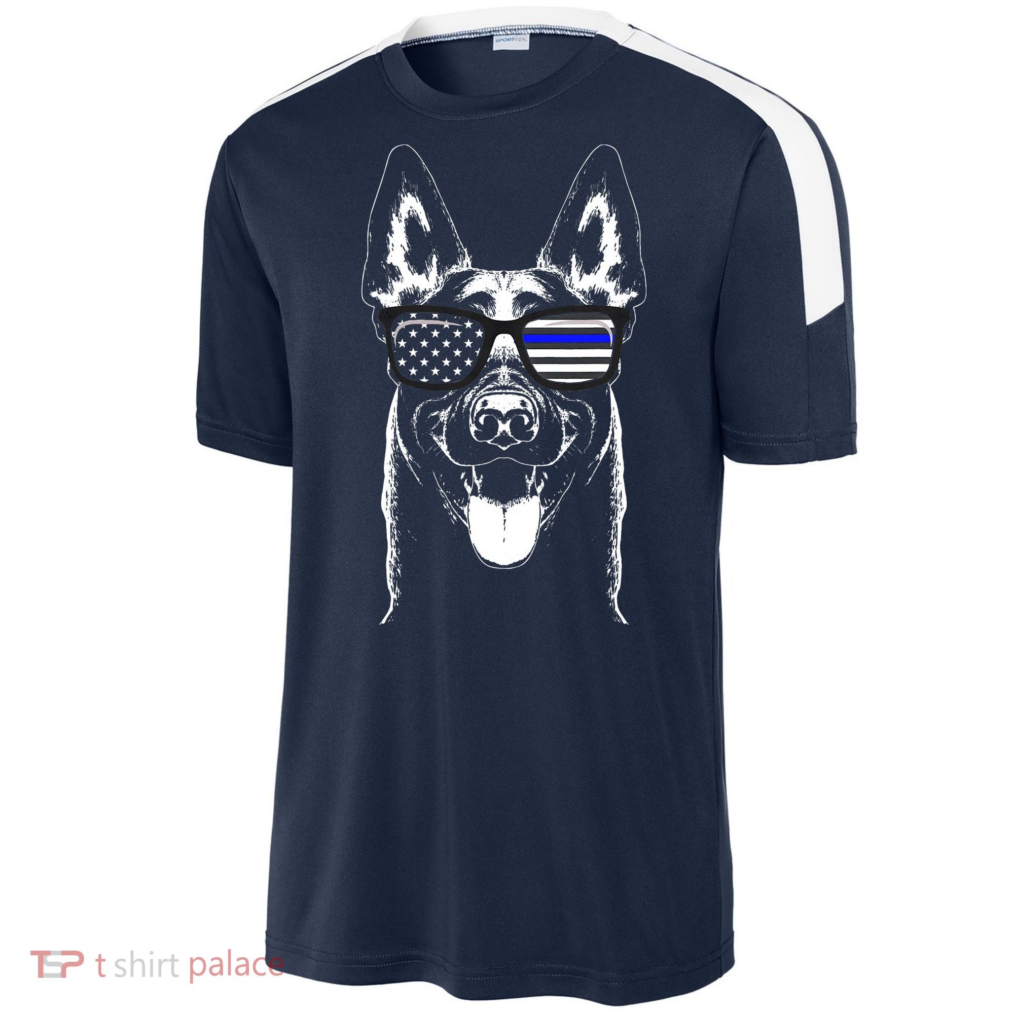 Belgian Malinois K9 Unit Thin Blue Line Flag Police Gift Sport-Tek Competitor United Soccer Jersey
