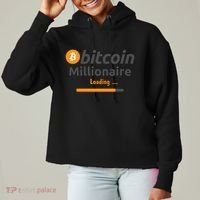Bitcoin Millionaire Loading, Funny Bitcoin, Cryptocurrency, Bitcoin Crypto Ladies Heavyweight Boxy Pullover Hoodie thumb 0