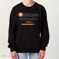 Bitcoin Millionaire Loading, Funny Bitcoin, Cryptocurrency, Bitcoin Crypto Women's Sweatshirt thumb 0