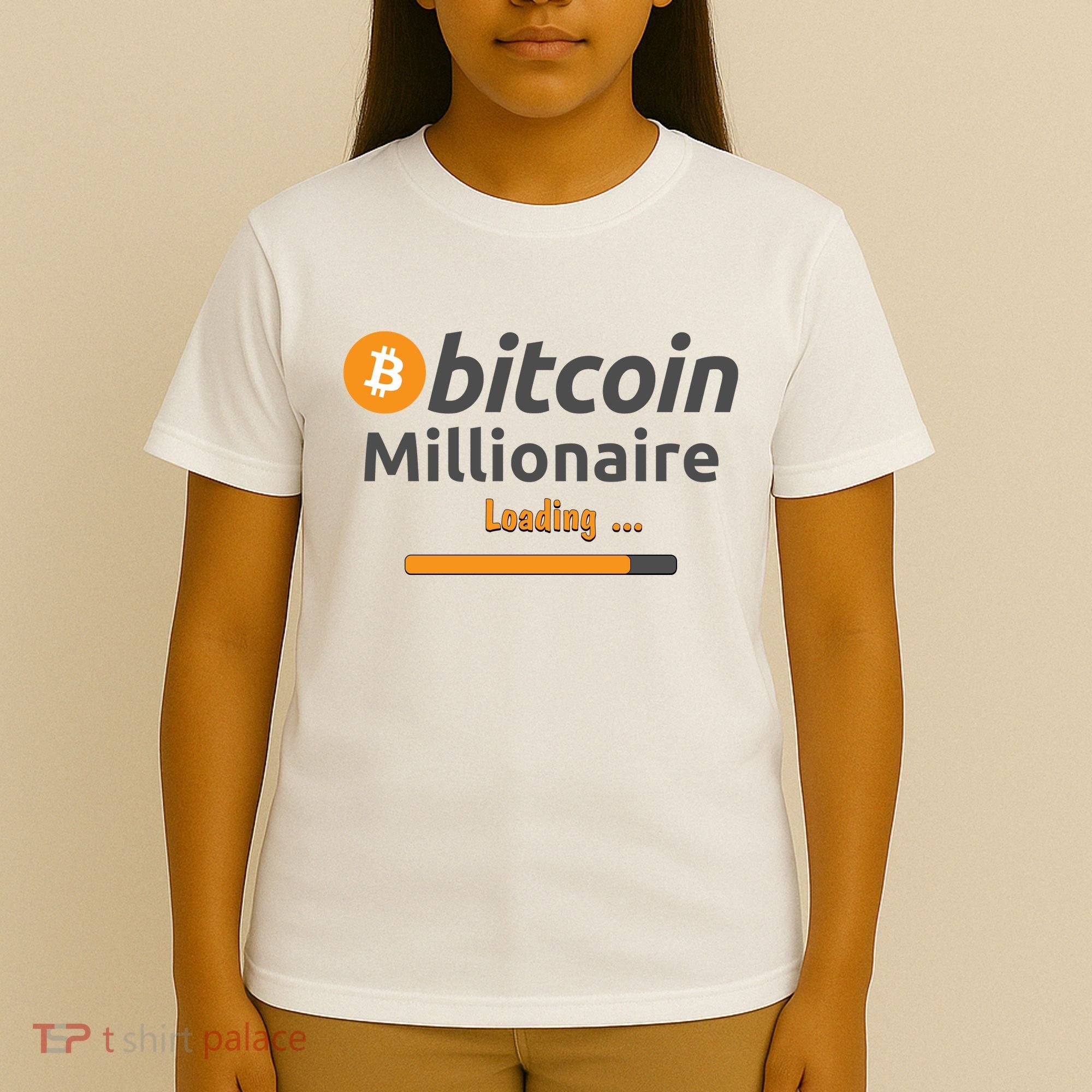Bitcoin Millionaire Loading, Funny Bitcoin, Cryptocurrency, Bitcoin Crypto T-Shirt