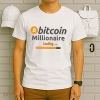 Bitcoin Millionaire Loading, Funny Bitcoin, Cryptocurrency, Bitcoin Crypto T-Shirt thumb 6
