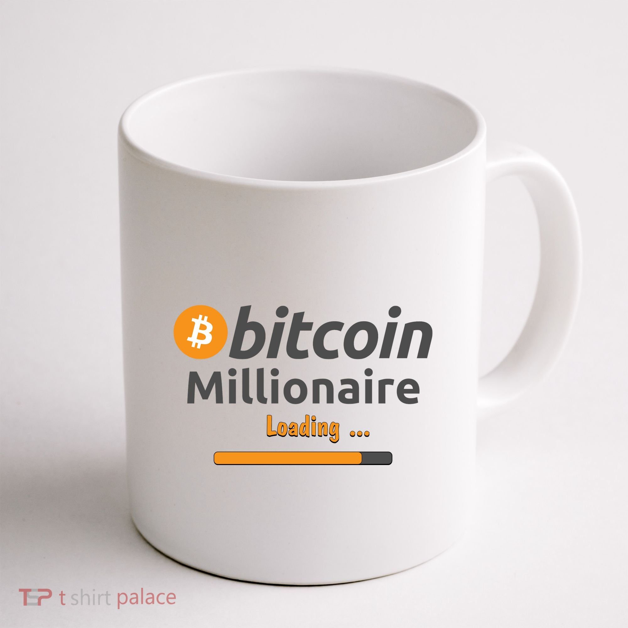 Bitcoin Millionaire Loading, Funny Bitcoin, Cryptocurrency, Bitcoin Crypto Coffee Mug