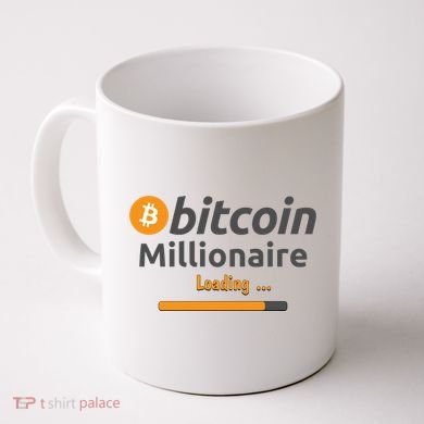 Bitcoin Millionaire Loading, Funny Bitcoin, Cryptocurrency, Bitcoin Crypto Coffee Mug