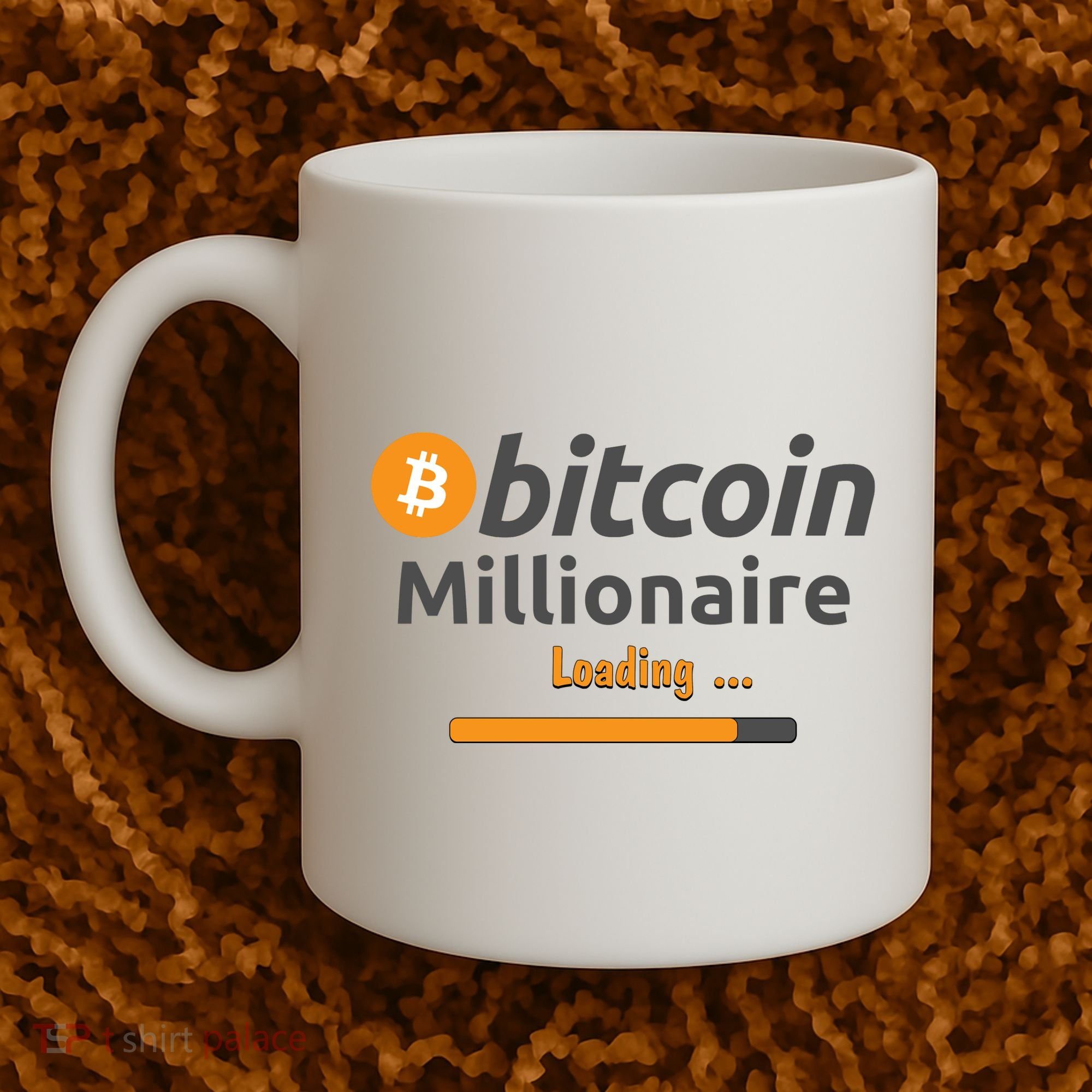 Bitcoin Millionaire Loading, Funny Bitcoin, Cryptocurrency, Bitcoin Crypto Coffee Mug