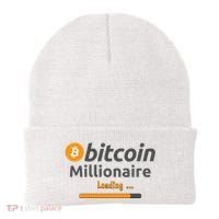 Bitcoin Millionaire Loading, Funny Bitcoin, Cryptocurrency, Bitcoin Crypto Beanie thumb 0