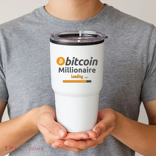 Bitcoin Millionaire Loading, Funny Bitcoin, Cryptocurrency, Bitcoin Crypto Tumbler