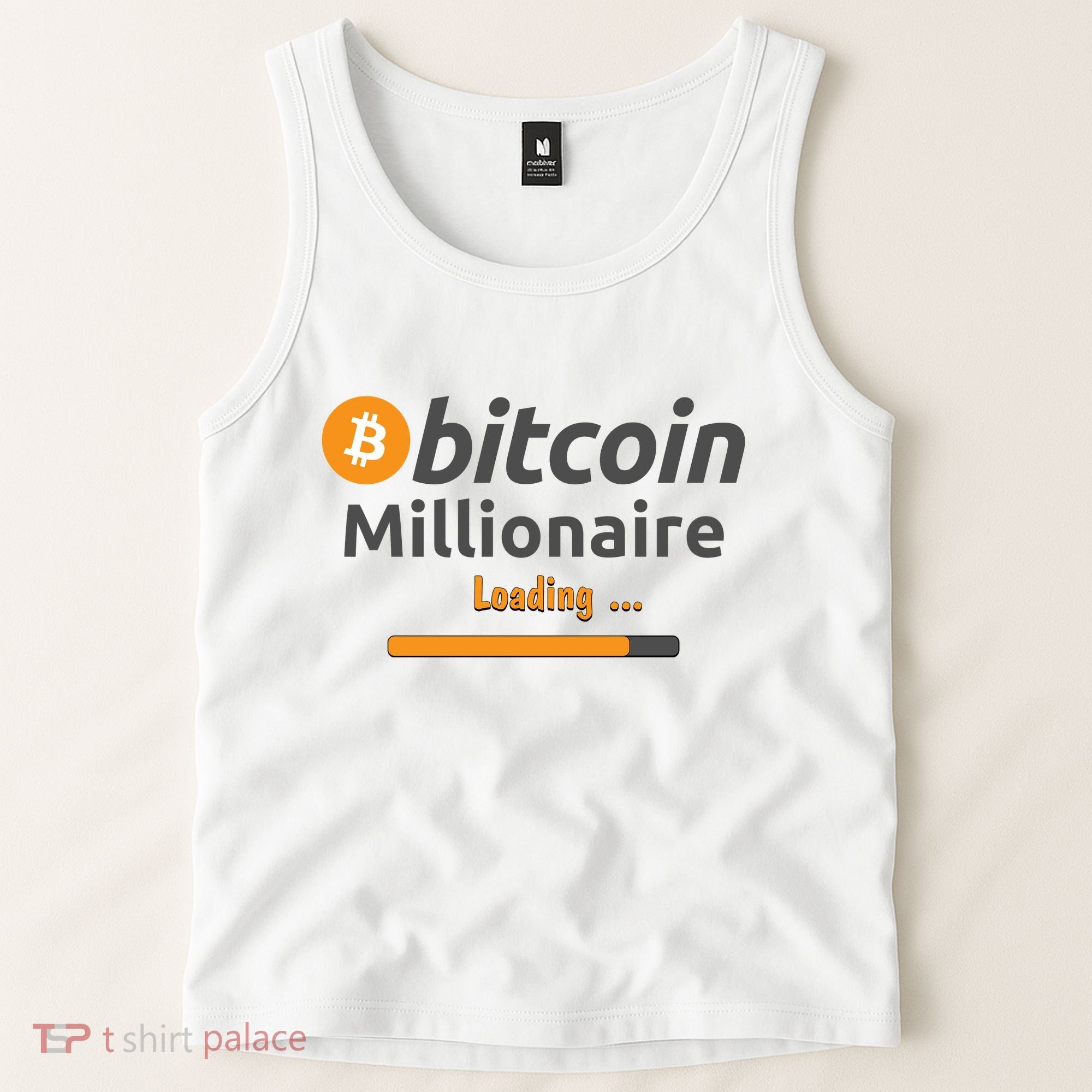 Bitcoin Millionaire Loading, Funny Bitcoin, Cryptocurrency, Bitcoin Crypto Tank Top