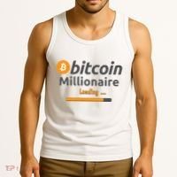 Bitcoin Millionaire Loading, Funny Bitcoin, Cryptocurrency, Bitcoin Crypto Tank Top thumb 3