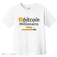 Bitcoin Millionaire Loading, Funny Bitcoin, Cryptocurrency, Bitcoin Crypto Toddler T-Shirt thumb 0