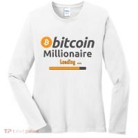 Bitcoin Millionaire Loading, Funny Bitcoin, Cryptocurrency, Bitcoin Crypto Women's Long Sleeve Shirt thumb 0