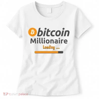 Bitcoin Millionaire Loading, Funny Bitcoin, Cryptocurrency, Bitcoin Crypto Women's T-Shirt