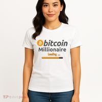 Bitcoin Millionaire Loading, Funny Bitcoin, Cryptocurrency, Bitcoin Crypto Women's T-Shirt thumb 4