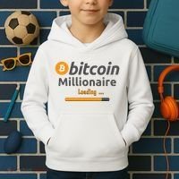 Bitcoin Millionaire Loading, Funny Bitcoin, Cryptocurrency, Bitcoin Crypto Kids Hoodie thumb 2