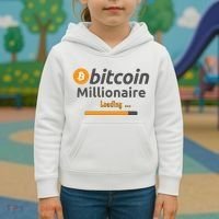 Bitcoin Millionaire Loading, Funny Bitcoin, Cryptocurrency, Bitcoin Crypto Kids Hoodie thumb 3