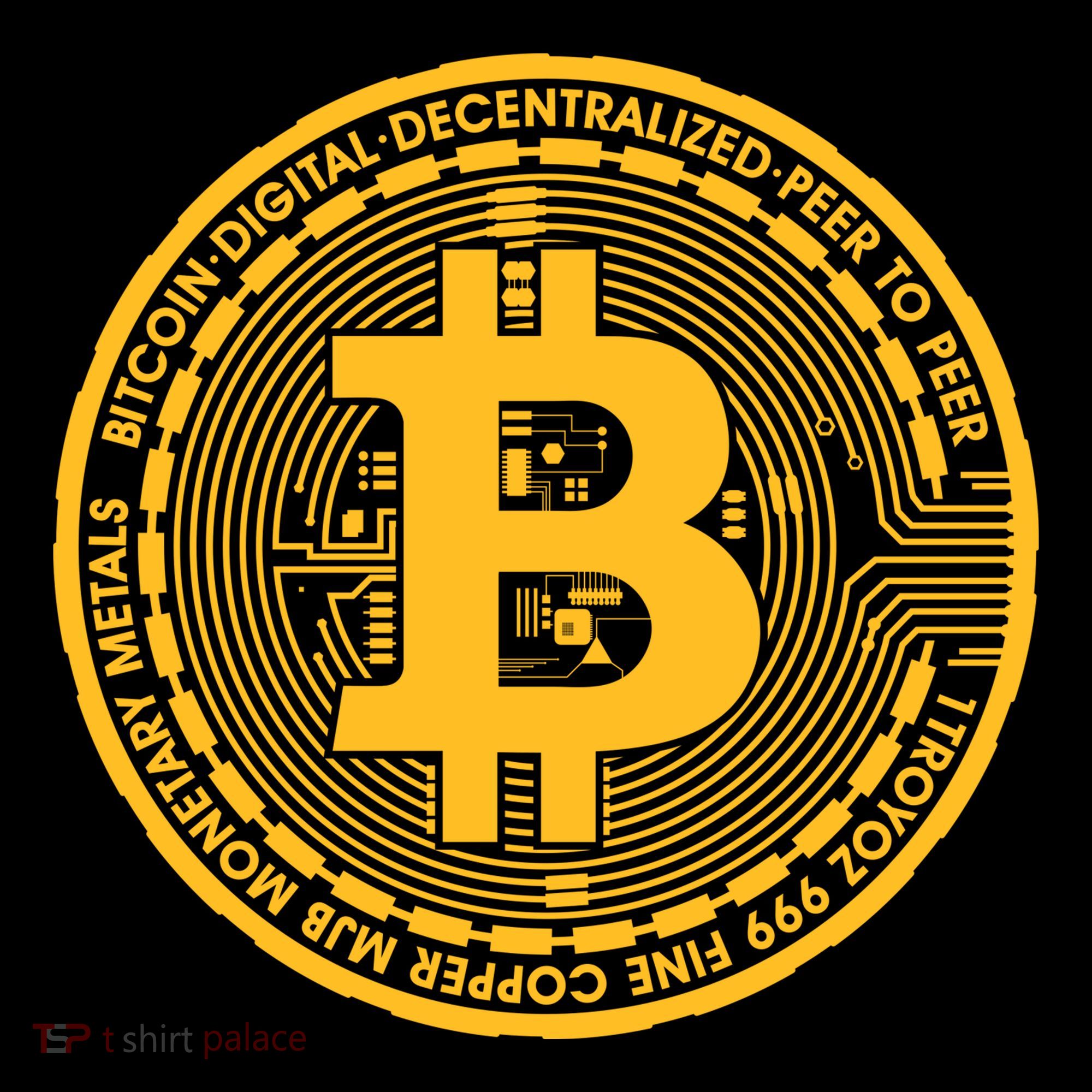 Bitcoin Matrix Logo Cryptocurrency Backpack