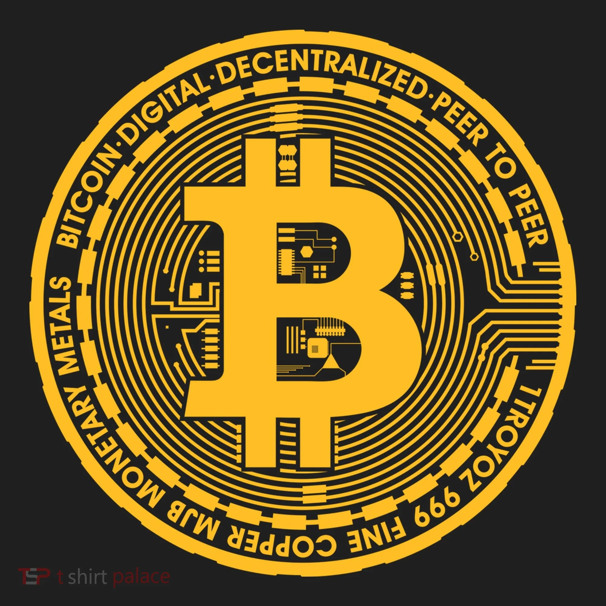 Bitcoin Matrix Logo Cryptocurrency Tumbler