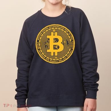 Bitcoin Matrix Logo Cryptocurrency Women's Sweatshirt