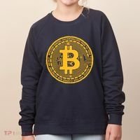 Bitcoin Matrix Logo Cryptocurrency Women's Sweatshirt thumb 0