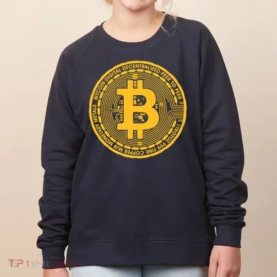 Bitcoin Matrix Logo Cryptocurrency Women's Sweatshirt