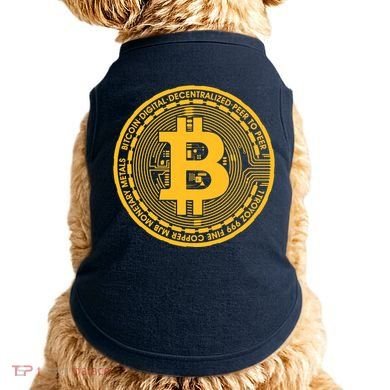Bitcoin Matrix Logo Cryptocurrency Doggie Tank
