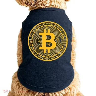 Bitcoin Matrix Logo Cryptocurrency Doggie Tank
