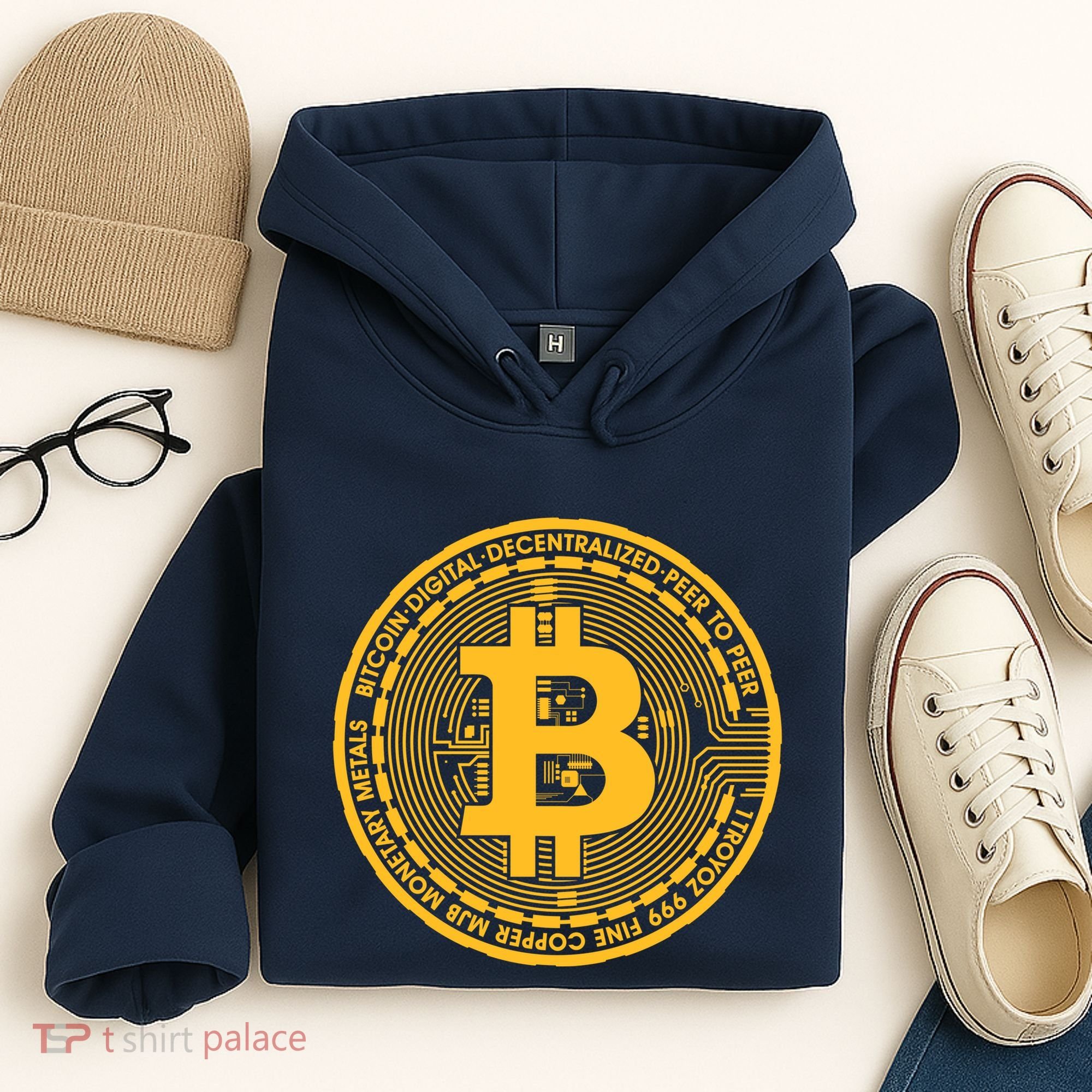 Bitcoin Matrix Logo Cryptocurrency Hoodie