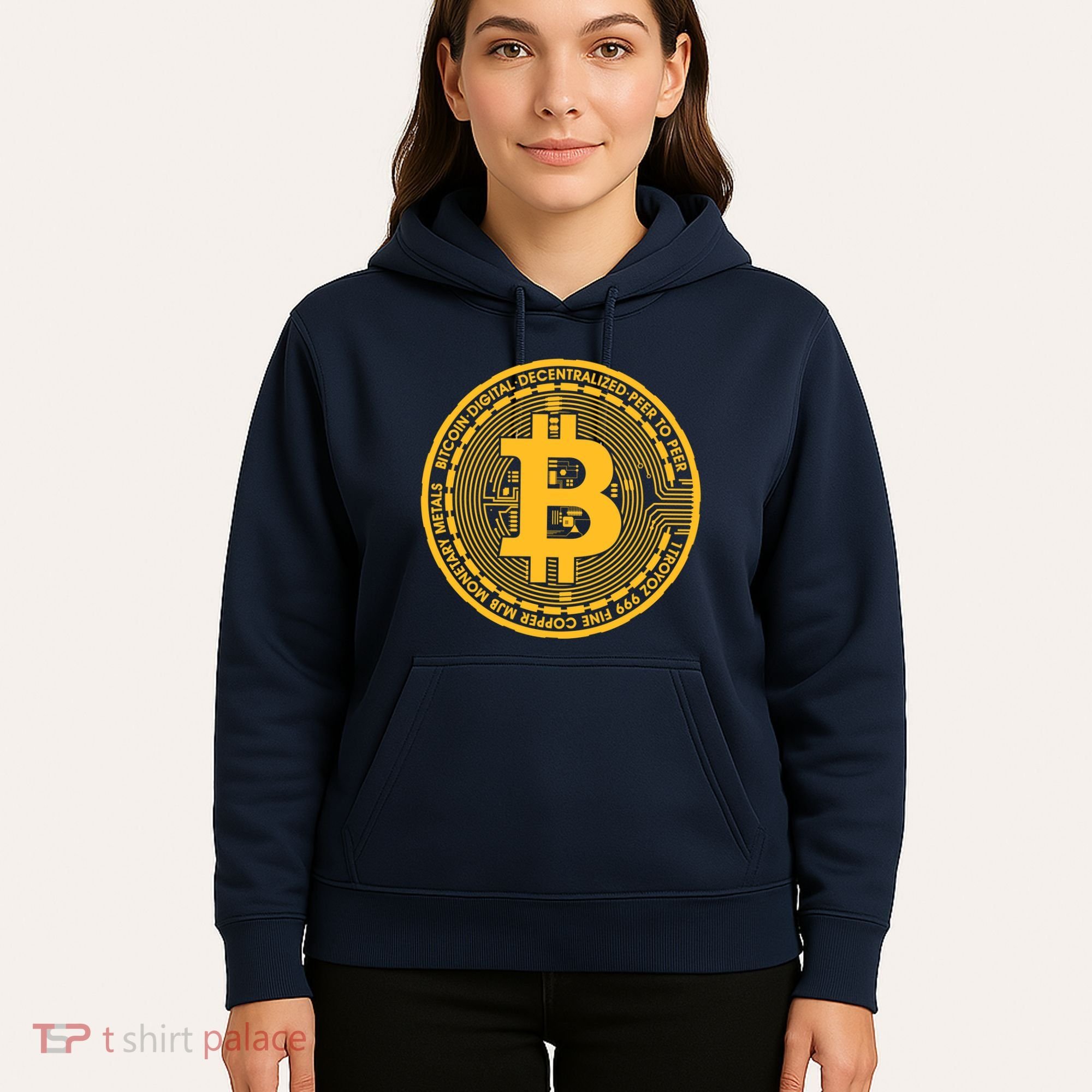 Bitcoin Matrix Logo Cryptocurrency Hoodie