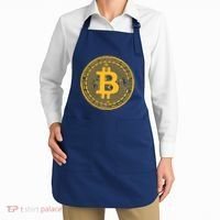 Bitcoin Matrix Logo Cryptocurrency Apron thumb 2