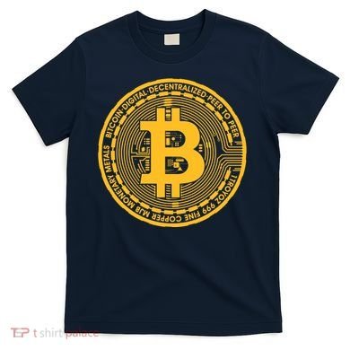 Bitcoin Matrix Logo Cryptocurrency T-Shirt