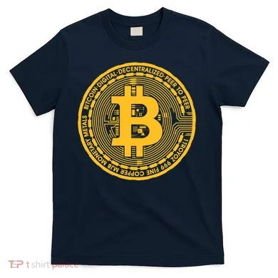 Bitcoin Matrix Logo Cryptocurrency T-Shirt