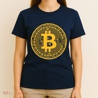 Bitcoin Matrix Logo Cryptocurrency T-Shirt thumb 4