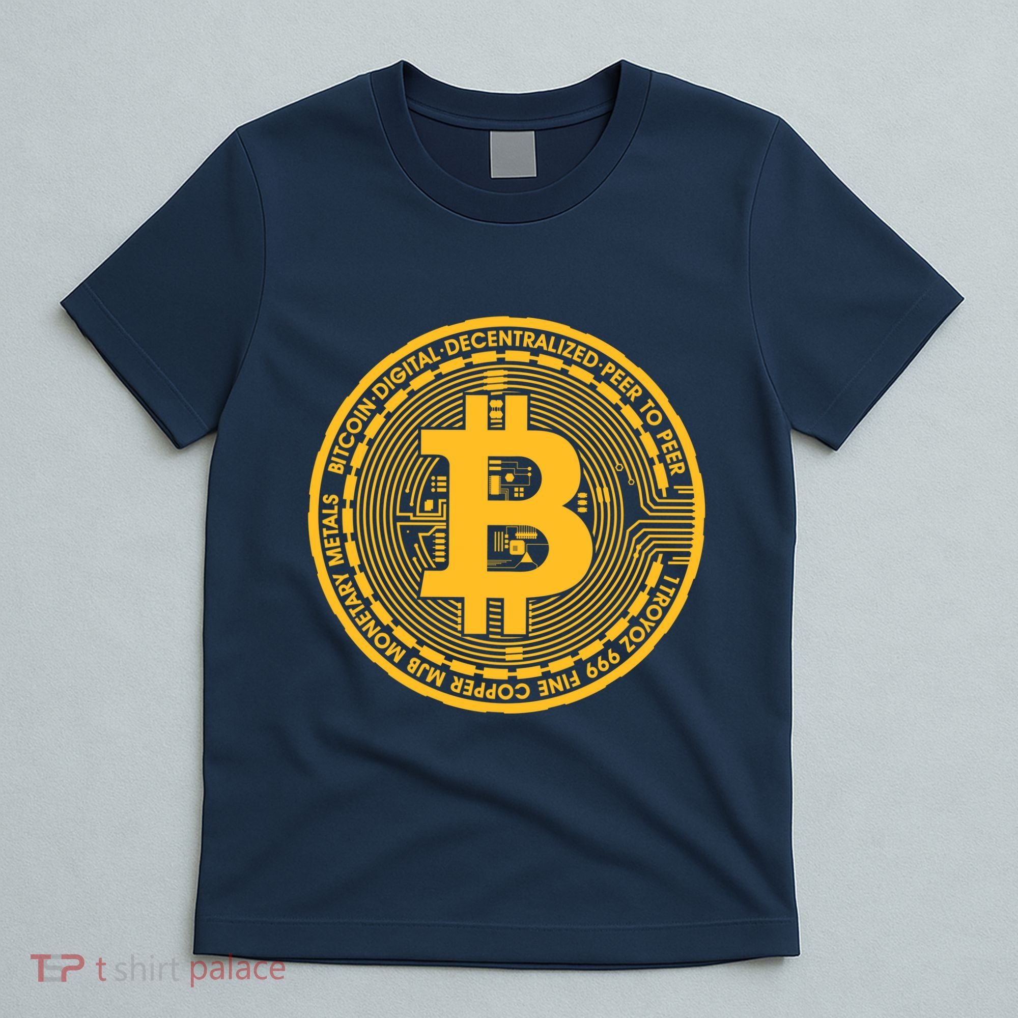 Bitcoin Matrix Logo Cryptocurrency T-Shirt