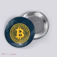 Bitcoin Matrix Logo Cryptocurrency Button thumb 0