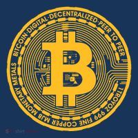 Bitcoin Matrix Logo Cryptocurrency Button thumb 1