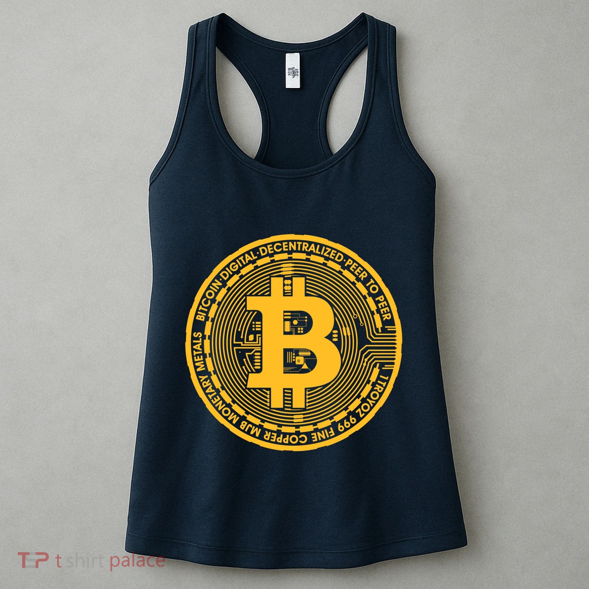 Bitcoin Matrix Logo Cryptocurrency Women's Tank Top