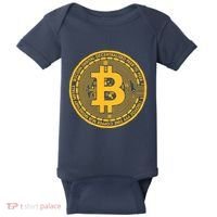 Bitcoin Matrix Logo Cryptocurrency Baby Bodysuit thumb 0