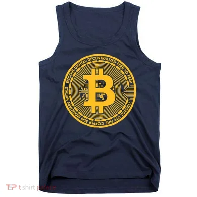 Bitcoin Matrix Logo Cryptocurrency Tank Top
