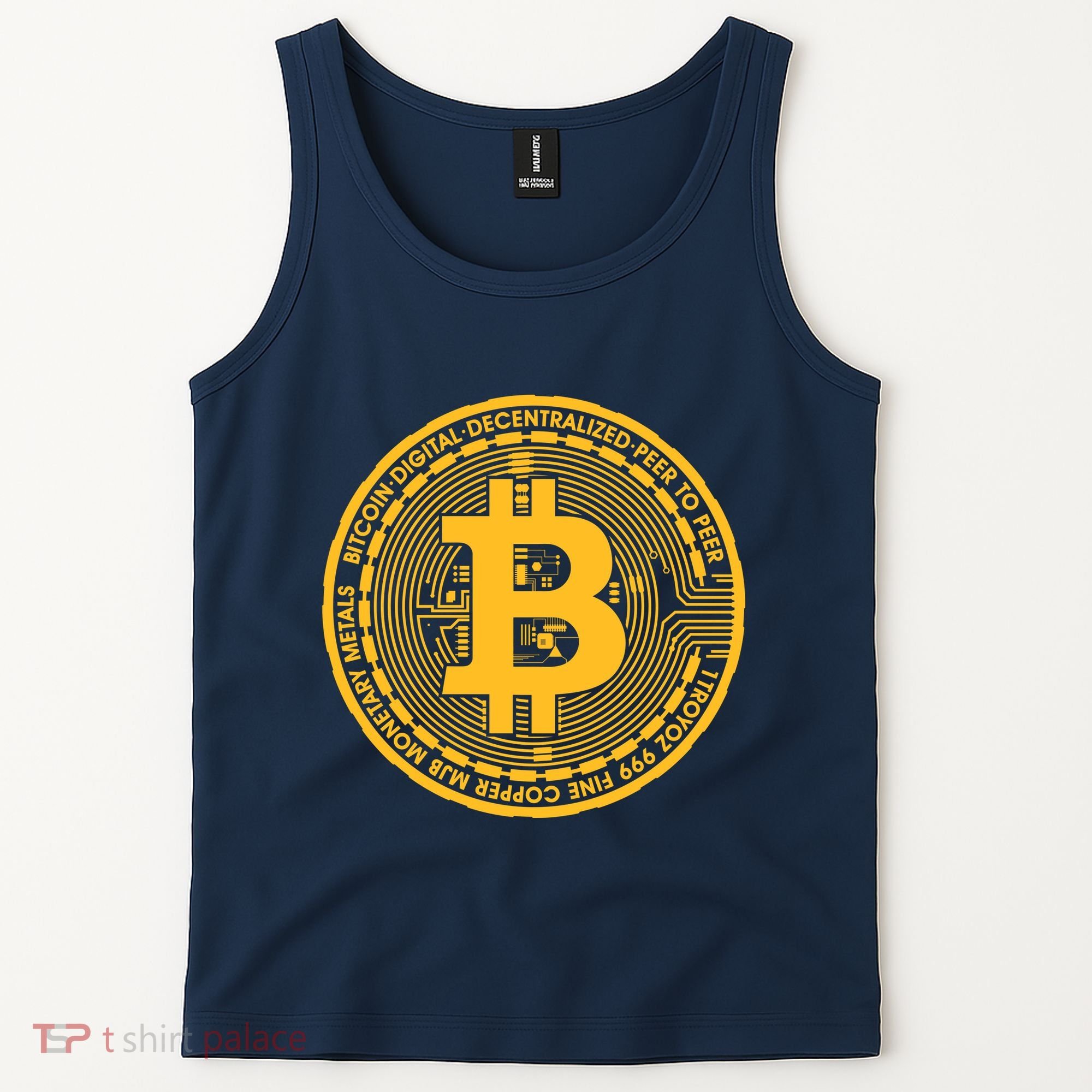 Bitcoin Matrix Logo Cryptocurrency Tank Top