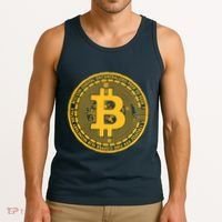 Bitcoin Matrix Logo Cryptocurrency Tank Top thumb 3