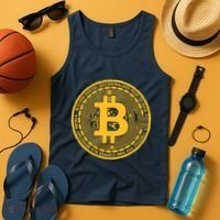 Bitcoin Matrix Logo Cryptocurrency Tank Top thumb 4