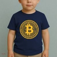 Bitcoin Matrix Logo Cryptocurrency Toddler T-Shirt thumb 2